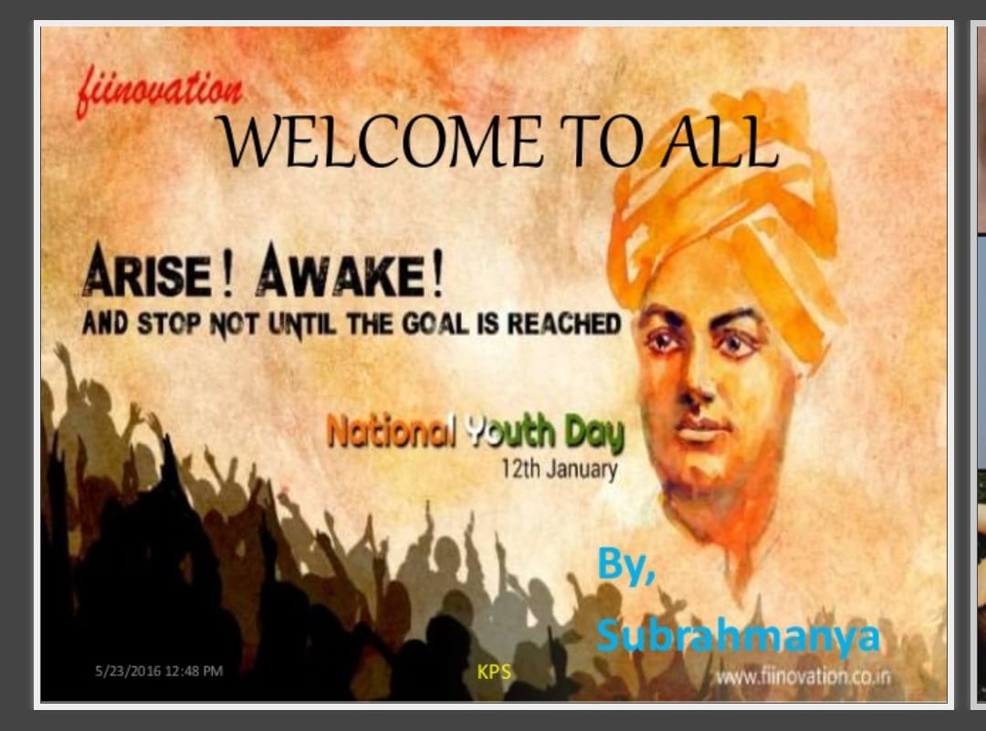 BIRTH ANNIVERSARY OF SWAMI VIVEKANANDA JI